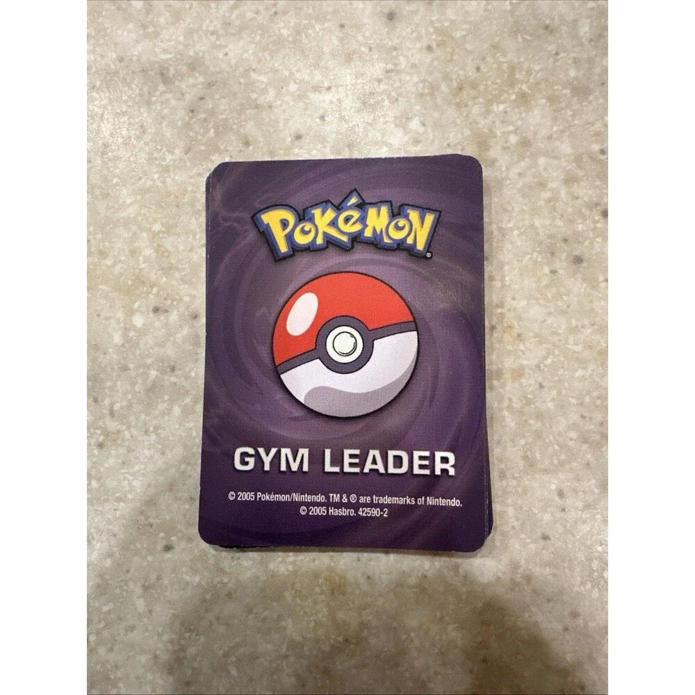 2005 Pokemon Master Trainer Board Game Replacement Part 8 Gym Leader Cards